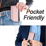 Θήκη Xiaomi Redmi 15 4G (171mm) / 5G (171mm) - OEM - Flip Πορτοφόλι από Συνθετικό Δέρμα (PU) - Ροζ Χρυσό - Wallet/Stand - Εικόνα 6