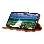 Θήκη Xiaomi Redmi 15 4G (171mm) / Poco C85 4G (173mm) - KHAZNEH - Flip Πορτοφόλι από Συνθετικό Δέρμα (PU) - Καφέ - Wallet/Stand - Εικόνα 3
