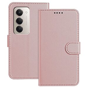 Θήκη Xiaomi Redmi 15 5G (171mm) / 4G (171mm) - OEM - Flip Πορτοφόλι από Συνθετικό Δέρμα (PU) - Ροζ Χρυσό - Stand