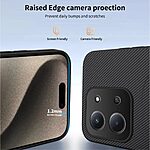 Θήκη Xiaomi Redmi 15C 4G (173mm) - WANLONFENG TQ Series - Σκληρή Θήκη PC+TPU - Μαύρο - MagSafe - Εικόνα 3