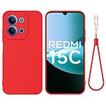 Θήκη Xiaomi Redmi 15C 4G (173mm) - OEM - Πλάτη Σιλικόνης - Κόκκινο