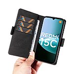 Θήκη Xiaomi Redmi 15C 4G (173mm) / Poco C85 4G (173mm) - YIKATU YK-005 - Flip Πορτοφόλι από Συνθετικό Δέρμα (PU) με TPU - Μαύρο - Wallet/Stand - Εικόνα 10