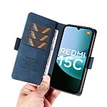 Θήκη Xiaomi Redmi 15C 4G (173mm) / Poco C85 4G (173mm) - YIKATU YK-005 - Flip Πορτοφόλι από Συνθετικό Δέρμα (PU) - Μπλε - Wallet/Stand - Εικόνα 10