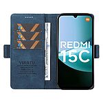 Θήκη Xiaomi Redmi 15C 4G (173mm) / Poco C85 4G (173mm) - YIKATU YK-005 - Flip Πορτοφόλι από Συνθετικό Δέρμα (PU) - Μπλε - Wallet/Stand - Εικόνα 4