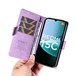 Θήκη Xiaomi Redmi 15C 4G (173mm) / Poco C85 4G (173mm) - YIKATU YK-005 - Flip Πορτοφόλι από Συνθετικό Δέρμα (PU) - Μωβ - Wallet/Stand - Εικόνα 10