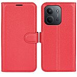 Θήκη Xiaomi Redmi 15C 5G (173mm) / 4G (173mm) - OEM - Flip Πορτοφόλι από Συνθετικό Δέρμα (PU) - Κόκκινο - Wallet/Stand