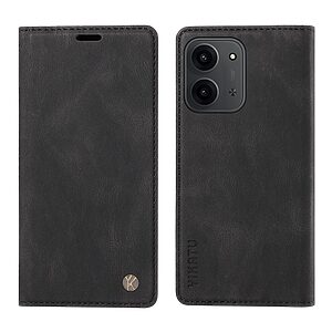 Θήκη Xiaomi Redmi 15C 5G (173mm) / 4G (173mm) - YIKATU YK-004 - Flip Πορτοφόλι από Συνθετικό Δέρμα (PU) - Μαύρο - Wallet/Stand