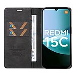 Θήκη Xiaomi Redmi 15C 5G (173mm) / 4G (173mm) - YIKATU YK-004 - Flip Πορτοφόλι από Συνθετικό Δέρμα (PU) - Μαύρο - Wallet/Stand - Εικόνα 5