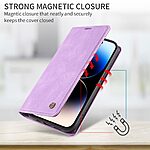 Θήκη Xiaomi Redmi 15C 5G (173mm) / 4G (173mm) - YIKATU YK-004 - Flip Πορτοφόλι από Συνθετικό Δέρμα (PU) - Μωβ - Wallet/Stand - Εικόνα 5