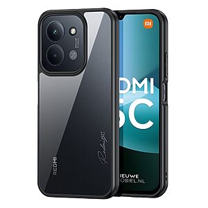 Θήκη Xiaomi Redmi 15C 5G (173mm) / Redmi 15C 4G (173mm) / Poco C85 4G (173mm) - DUX DUCIS Aimo Series - Σκληρή Θήκη PC+TPU - Μαύρο