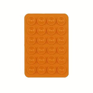 Πρακτικά βεντουζάκια σιλικόνης σε ζωηρό πορτοκαλί χρώμα με διπλή όψη για ισχυρή στήριξη - Κρατήστε το κινητό σας σταθερό σε οποιαδήποτε λεία επιφάνεια