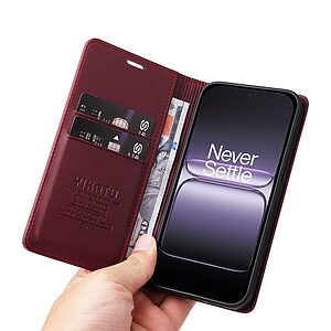 Θήκη OnePlus Nord 5 5G - YIKATU - Flip Πορτοφόλι από Συνθετικό Δέρμα (PU) με TPU - Κόκκινο - Wallet/Stand - Εικόνα 2