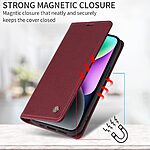 Θήκη OnePlus Nord 5 5G - YIKATU - Flip Πορτοφόλι από Συνθετικό Δέρμα (PU) με TPU - Κόκκινο - Wallet/Stand - Εικόνα 6