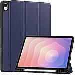 Θήκη Samsung Galaxy Tab S11 - OEM - Flip Θήκη από Συνθετικό Δέρμα (PU) με TPU - Μπλε - Stand