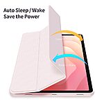 Θήκη Samsung Galaxy Tab S11 - DUX DUCIS TOBY Series - Flip Θήκη από Συνθετικό Δέρμα (PU) με TPU - Ροζ - Auto Sleep/Stand - Εικόνα 10