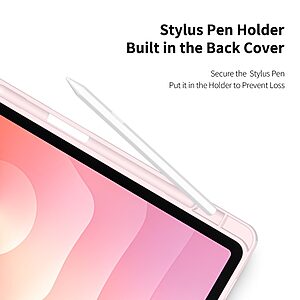 Θήκη Samsung Galaxy Tab S11 - DUX DUCIS TOBY Series - Flip Θήκη από Συνθετικό Δέρμα (PU) με TPU - Ροζ - Auto Sleep/Stand - Εικόνα 2