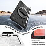 Θήκη Samsung Galaxy Tab S11 - OEM - Σκληρή Θήκη PC+TPU - Μαύρο - Stand - Εικόνα 10