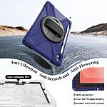 Θήκη Samsung Galaxy Tab S11 - OEM - Σκληρή Θήκη PC+TPU - Μπλε - Stand/Λουράκι - Εικόνα 10