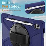 Θήκη Samsung Galaxy Tab S11 - OEM - Σκληρή Θήκη PC+TPU - Μπλε - Stand/Λουράκι - Εικόνα 9