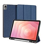 Θήκη Samsung Galaxy Tab S11 - DUX DUCIS Domo Series - Flip Θήκη από Συνθετικό Δέρμα (PU) με TPU - Μπλε - Stand
