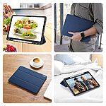 Θήκη Samsung Galaxy Tab S11 - DUX DUCIS Domo Series - Flip Θήκη από Συνθετικό Δέρμα (PU) με TPU - Μπλε - Stand - Εικόνα 8