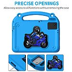 Θήκη Samsung Galaxy Tab S11 / S10 FE / S9 FE / S9 / S8 / S7 / Xiaomi Pad 6 / Redmi Pad 2 / Redmi Pad SE / Lenovo Tab M11 / Huawei MatePad SE 11 - OEM - Σκληρή Θήκη EVA - Μπλε - Stand - Εικόνα 2