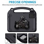 Θήκη Samsung Galaxy Tab S11 / S10 FE / S9 FE / S9 / S8 / S7 / Xiaomi Pad 6 / Redmi Pad 2 / Redmi Pad SE / Lenovo Tab M11 / Huawei MatePad SE 11 - OEM - Πλάτη EVA - Μαύρο - Stand - Εικόνα 2