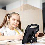 Θήκη Samsung Galaxy Tab S11 / S10 FE / S9 FE / S9 / S8 / S7 / Xiaomi Pad 6 / Redmi Pad 2 / Redmi Pad SE / Lenovo Tab M11 / Huawei MatePad SE 11 - OEM - Πλάτη EVA - Μαύρο - Stand - Εικόνα 4