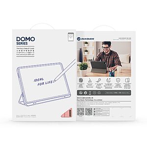 Θήκη Samsung Galaxy Tab S11 - DUX DUCIS Domo Series - Flip Θήκη από Συνθετικό Δέρμα (PU) με TPU - Ροζ - Stand - Εικόνα 2