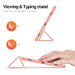 Θήκη Samsung Galaxy Tab S11 - DUX DUCIS Domo Series - Flip Θήκη από Συνθετικό Δέρμα (PU) με TPU - Ροζ - Stand - Εικόνα 3