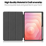 Θήκη Samsung Galaxy Tab S11 Ultra - OEM - Πλάτη από Συνθετικό Δέρμα (PU) με TPU - Γκρι - Stand - Εικόνα 4