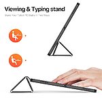 Θήκη Samsung Galaxy Tab S11 Ultra - DUX DUCIS Domo Series - Flip Θήκη από Συνθετικό Δέρμα (PU) με TPU - Μαύρο - Stand - Εικόνα 3