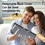 Θήκη Samsung Galaxy Tab S11 Ultra - DUX DUCIS Magi Series - Flip Θήκη από Συνθετικό Δέρμα (PU) με TPU - Μαύρο - Stand/Αποσπώμενη - Εικόνα 2