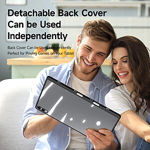 Θήκη Samsung Galaxy Tab S11 Ultra - DUX DUCIS Magi Series - Flip Θήκη από Συνθετικό Δέρμα (PU) με TPU - Μαύρο - Stand/Αποσπώμενη - Εικόνα 2