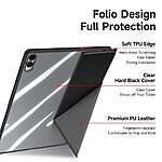 Θήκη Samsung Galaxy Tab S11 Ultra - DUX DUCIS Magi Series - Flip Θήκη από Συνθετικό Δέρμα (PU) με TPU - Μαύρο - Stand/Αποσπώμενη - Εικόνα 9