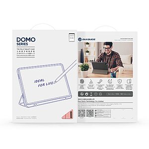 Θήκη Samsung Galaxy Tab S11 Ultra - DUX DUCIS Domo Series - Flip Θήκη από Συνθετικό Δέρμα (PU) με TPU - Ροζ - Stand - Εικόνα 2