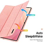 Θήκη Samsung Galaxy Tab S11 Ultra - DUX DUCIS Domo Series - Flip Θήκη από Συνθετικό Δέρμα (PU) με TPU - Ροζ - Stand - Εικόνα 7