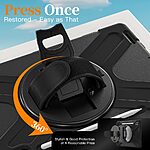 Θήκη Samsung Galaxy Tab S11 Ultra - OEM - Σκληρή Θήκη PC+TPU - Μαύρο - Stand - Εικόνα 2