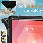 Θήκη Samsung Galaxy Tab S11 Ultra - OEM - Σκληρή Θήκη PC+TPU - Μαύρο - Stand - Εικόνα 6