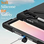 Θήκη Samsung Galaxy Tab S11 Ultra - OEM - Σκληρή Θήκη PC+TPU - Μαύρο - Stand - Εικόνα 9