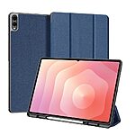 Θήκη Samsung Galaxy Tab S11 Ultra - DUX DUCIS Domo Series - Flip Θήκη από Συνθετικό Δέρμα (PU) με TPU - Μπλε - Stand