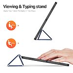 Θήκη Samsung Galaxy Tab S11 Ultra - DUX DUCIS Domo Series - Flip Θήκη από Συνθετικό Δέρμα (PU) με TPU - Μπλε - Stand - Εικόνα 3