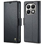 Θήκη Xiaomi 15T 5G - CASEME 023 - Flip Πορτοφόλι από Συνθετικό Δέρμα (PU) με TPU - μαύρο - RFID/Wallet/Stand