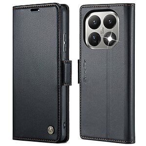 Θήκη Xiaomi 15T 5G - CASEME 023 - Flip Πορτοφόλι από Συνθετικό Δέρμα (PU) με TPU - μαύρο - RFID/Wallet/Stand