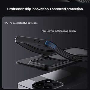 Θήκη Xiaomi 15T 5G - NILLKIN Camshield Pro Series - Σκληρή Θήκη PC+TPU - Μαύρο - Εικόνα 2