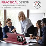 Θήκη Xiaomi 15T Pro 5G - CASEME 023 - Flip Πορτοφόλι από Συνθετικό Δέρμα (PU) με TPU - Κόκκινο - RFID/Wallet/Stand - Εικόνα 6