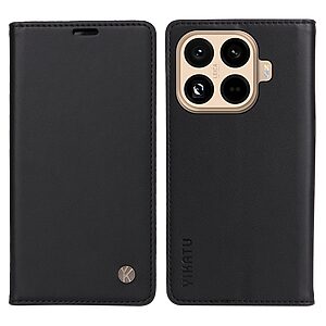 Θήκη Xiaomi 15T Pro 5G - YIKATU - Flip Πορτοφόλι από Συνθετικό Δέρμα (PU) με TPU - Μαύρο - Wallet/Stand