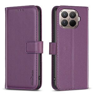 Θήκη Xiaomi 15T Pro 5G - BINFEN COLOR BF17 - Flip Πορτοφόλι από Συνθετικό Δέρμα (PU) με TPU - μωβ - Wallet/Stand