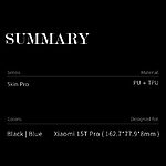 Θήκη Xiaomi 15T Pro 5G - DUX DUCIS Skin Pro Series - Flip Πορτοφόλι από Συνθετικό Δέρμα (PU) - Μπλε - Wallet/Stand - Εικόνα 3