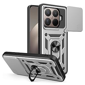 Θήκη Xiaomi 15T Pro 5G - OEM - Σκληρή Θήκη PC+TPU - Ασημί - Stand